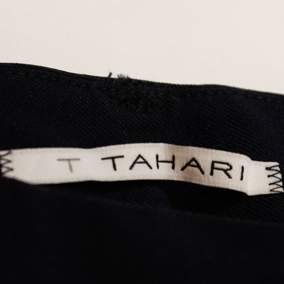 NWT! Tahari ‘Samile’ Cigarette Pants | Evening Blue Tailored Slim Trousers - Picture 7 of 9